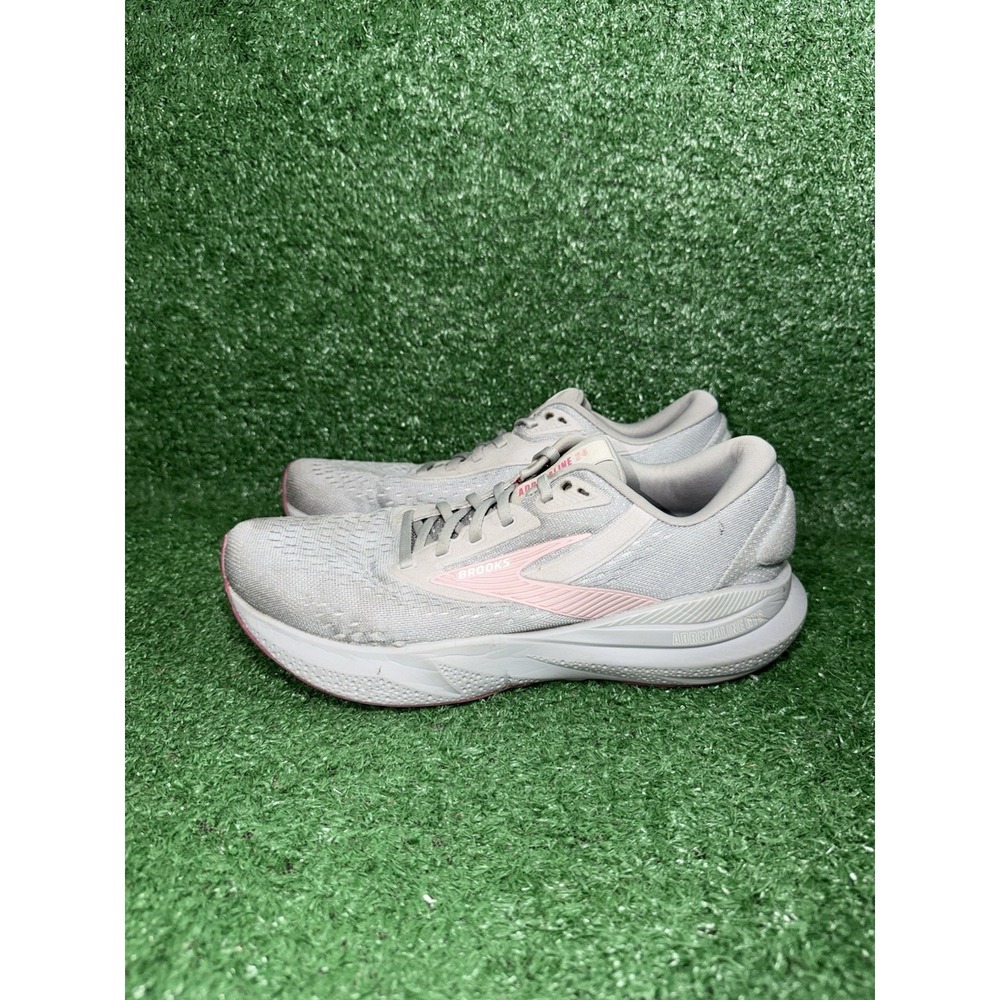 Brooks Womens Size 9.5 2A Adrenaline GTS 24 Gray Running Shoes Walking Sneakers - Picture 4 of 9